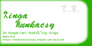 kinga munkacsy business card